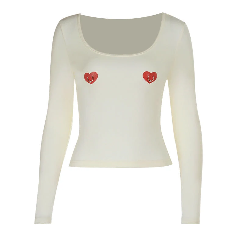 Grunge U-hals O-ring top