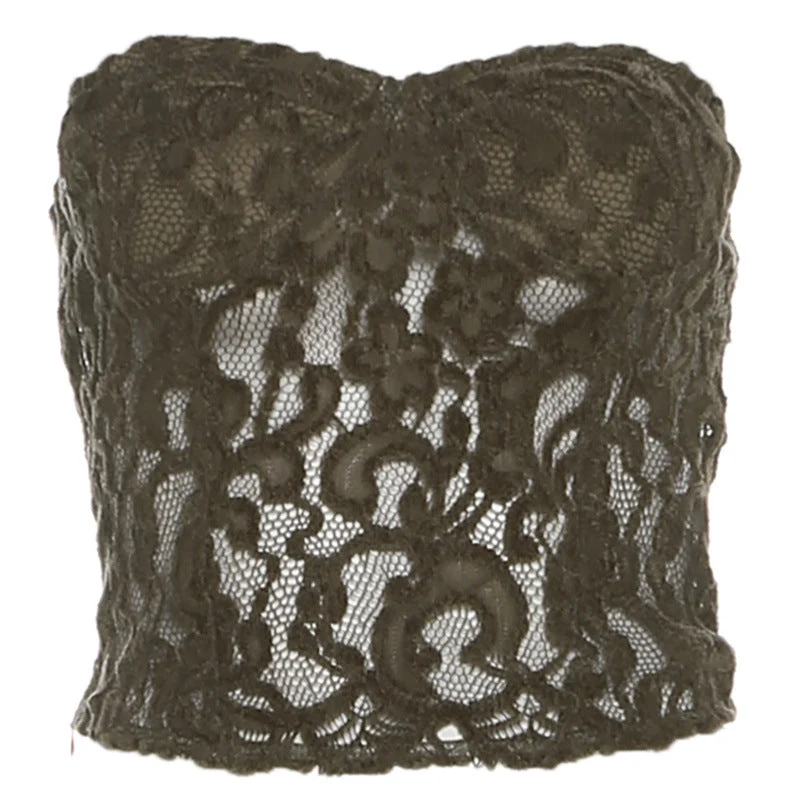 Gotische, uitgeholde, rugloze tube top