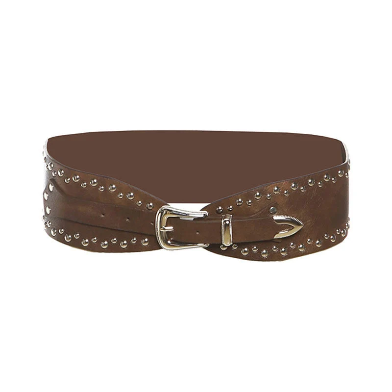 Gotische riem met klinknagels van PU-leer