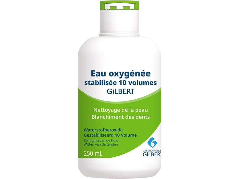 Flacon d'eau oxygénée- 250 ml stabilisée 10 volumes