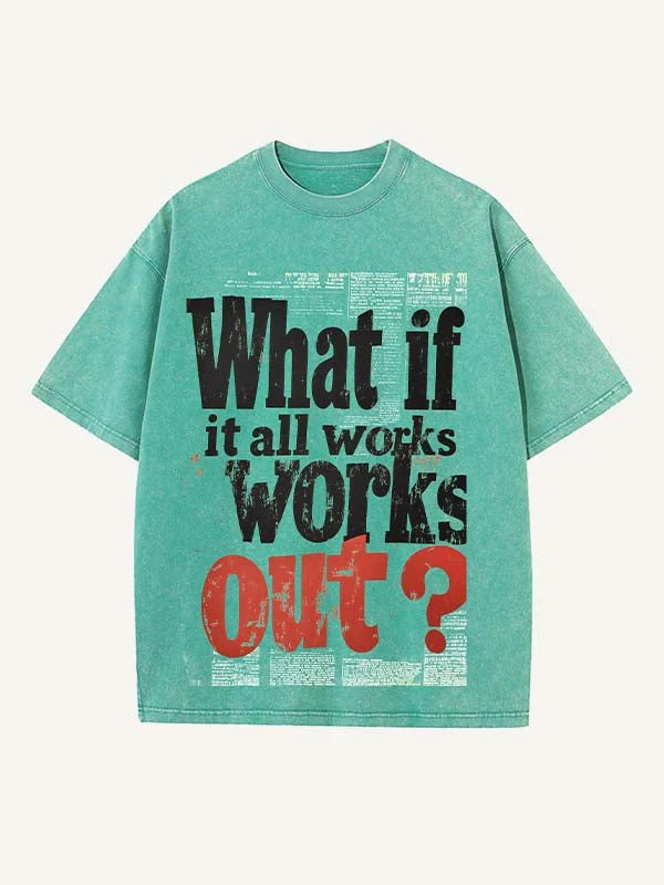 Grunge Motivational Text Graphic T-Shirt