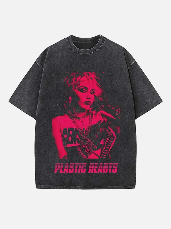 Goth plastic hartjes graphic t-shirt