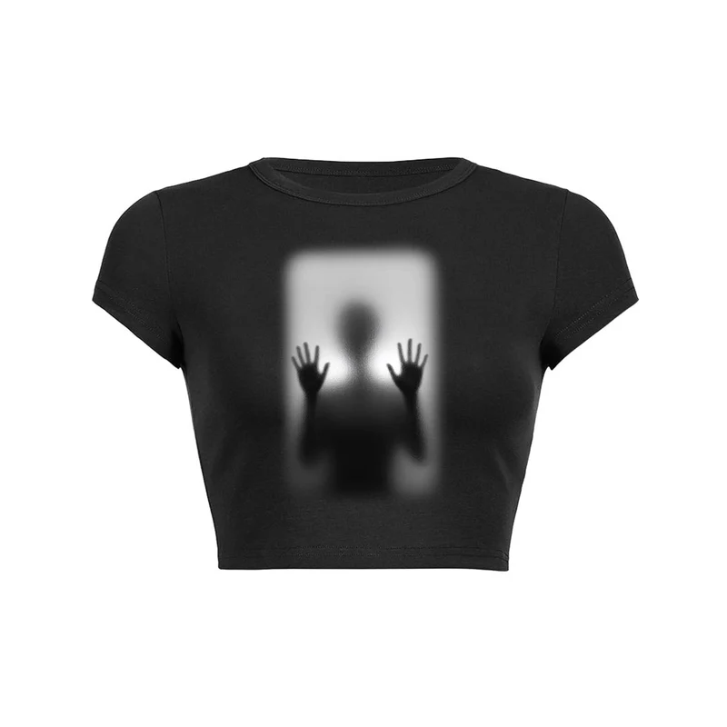 Y2K Trapped Soul crop top baby tee