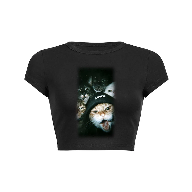 DMX Midnight Cats Crop Top Baby T-shirt