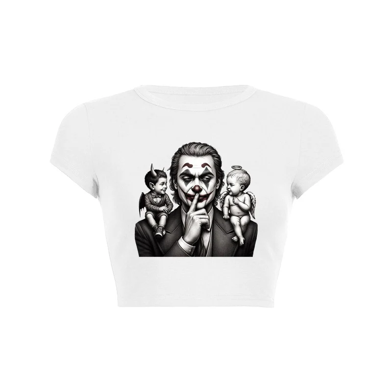 Y2K Balance of Souls crop top baby tee