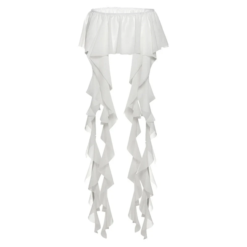 Fairycore geplooide ruchesriem