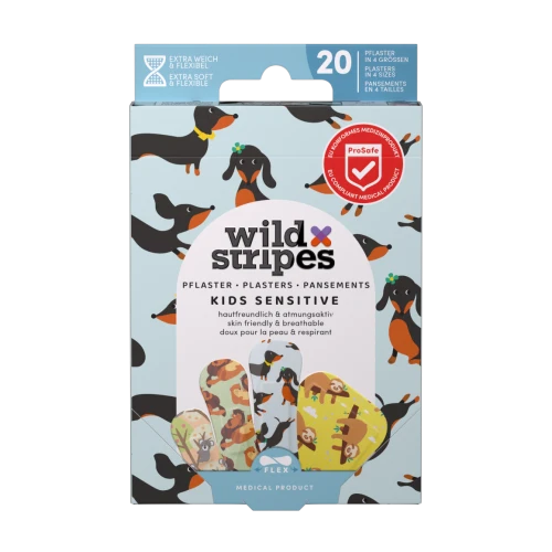 Wild Stripes Kids Sensitive Animal Fun Pleisters 20 stuks