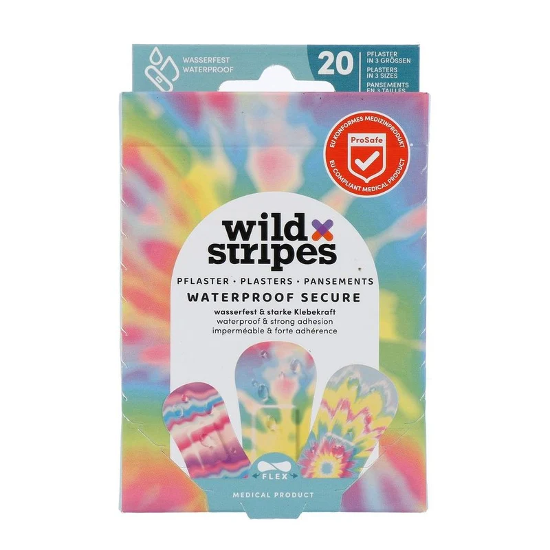 Wild Stripes Waterproof Rainbow Pleisters 20 stuks