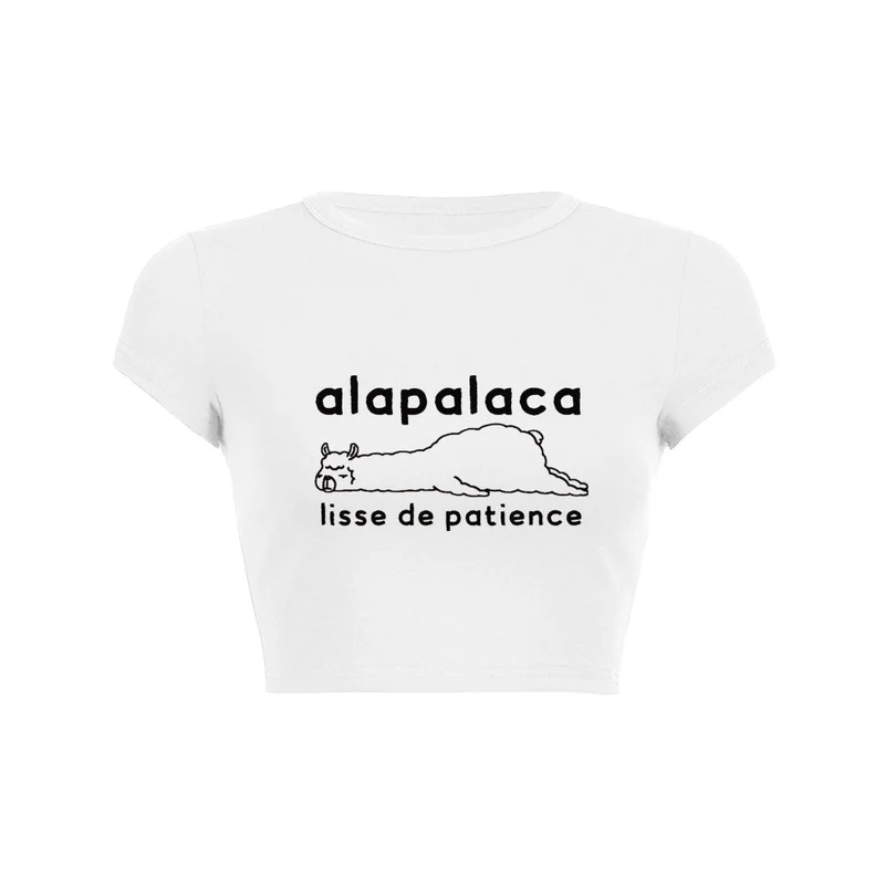 Y2K alapalaca chill crop top