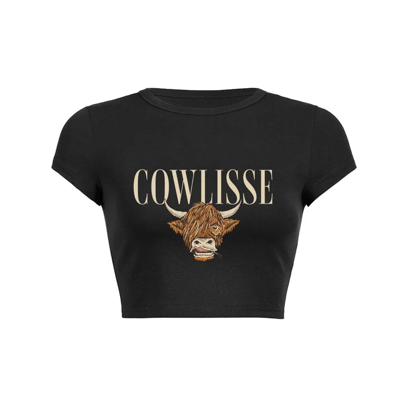 Cowlisse Highland Crop Top Baby T-shirt