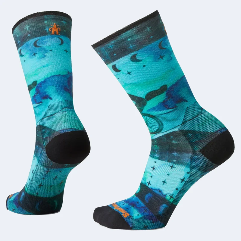 Smartwool Bike Zero Cushion Celestial Print Women's Crew Socks
