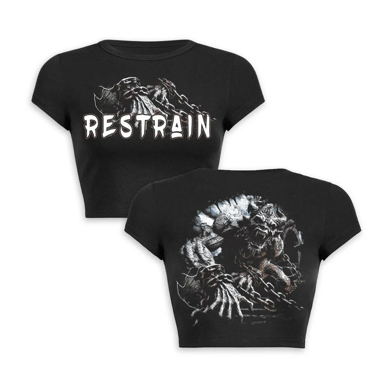 Y2K Restrained Monster crop top