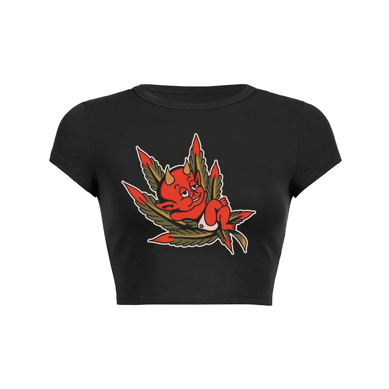 Y2K Cheeky Imp crop top