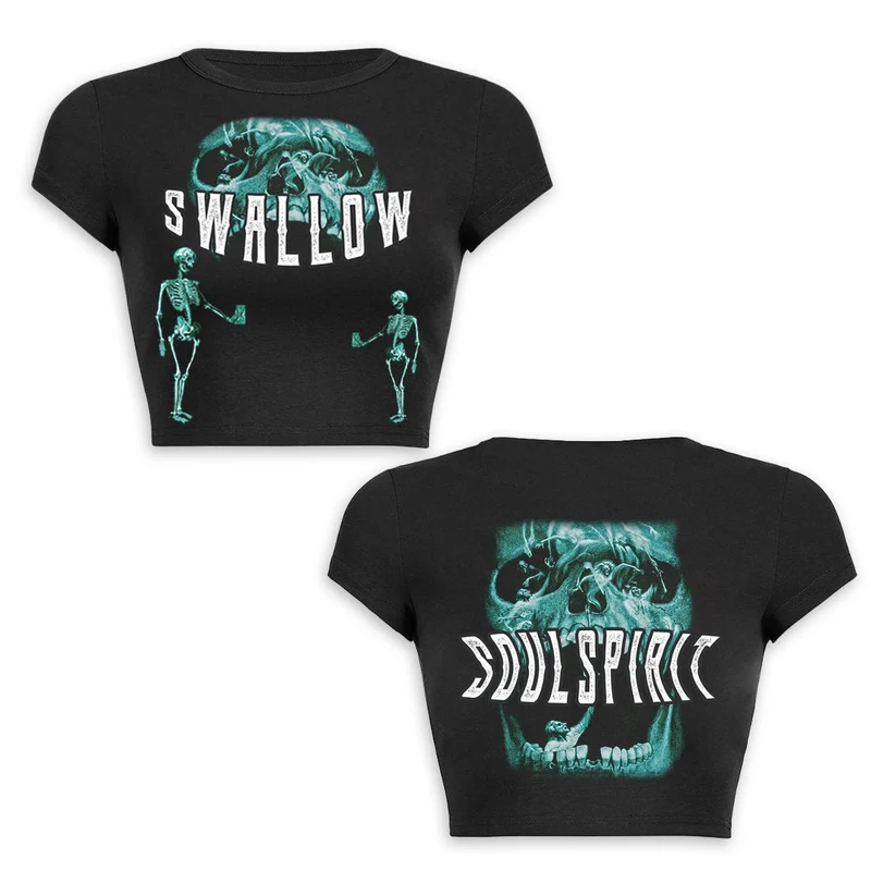 Ethereal Skeleton Crop Top Baby T-shirt