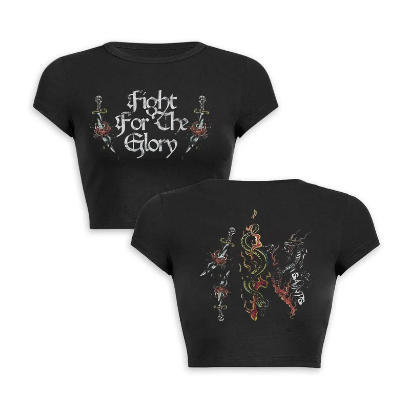 Y2K Glory Quest baby tee crop top