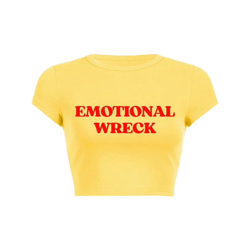 Y2K Feelings Frenzy Crop Top Baby Tee