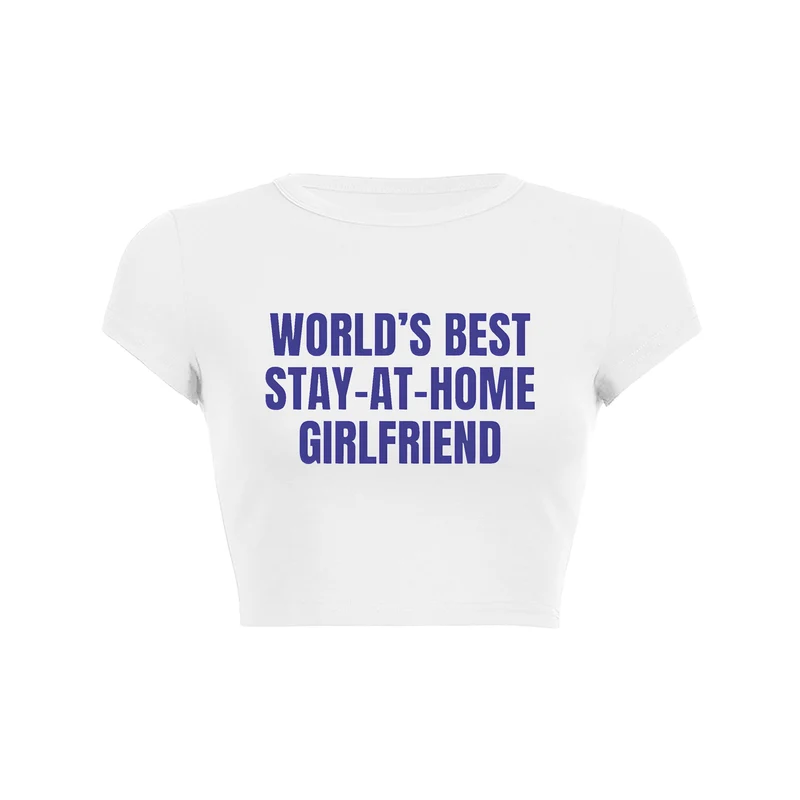 Y2K Home Sweet Home Crop Top Baby Tee