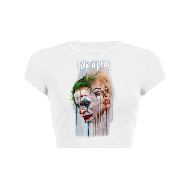 Y2K Dual Madness crop top baby tee