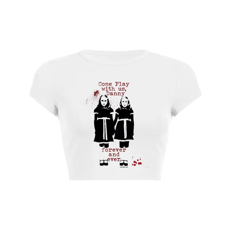 Y2K Eternal Playmates crop top baby tee