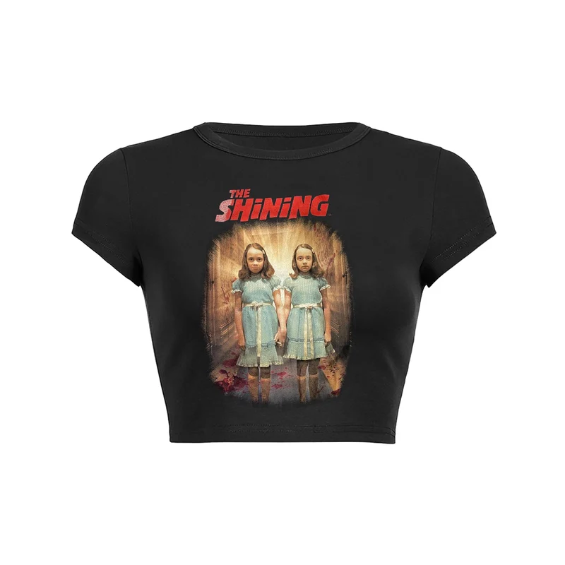 Y2K evil twins crop top baby tee