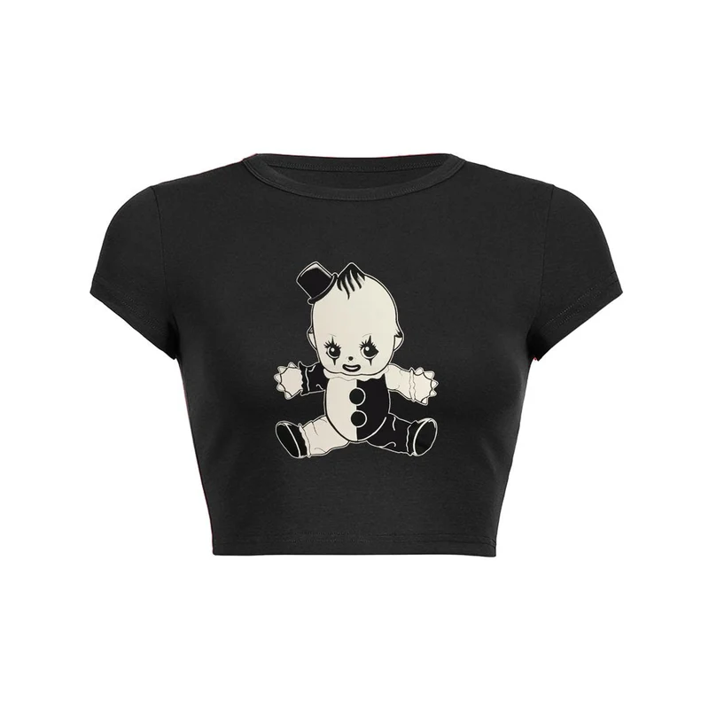 Y2K Vintage Doll Chic crop top baby tee