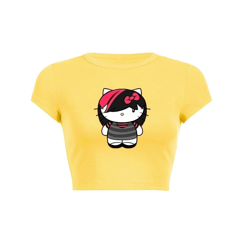 Punk Kitty Crop Top Baby T-shirt