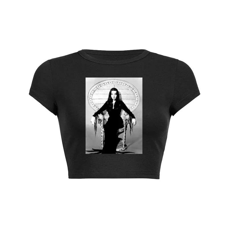 Goth Gothic Majesty crop top baby tee