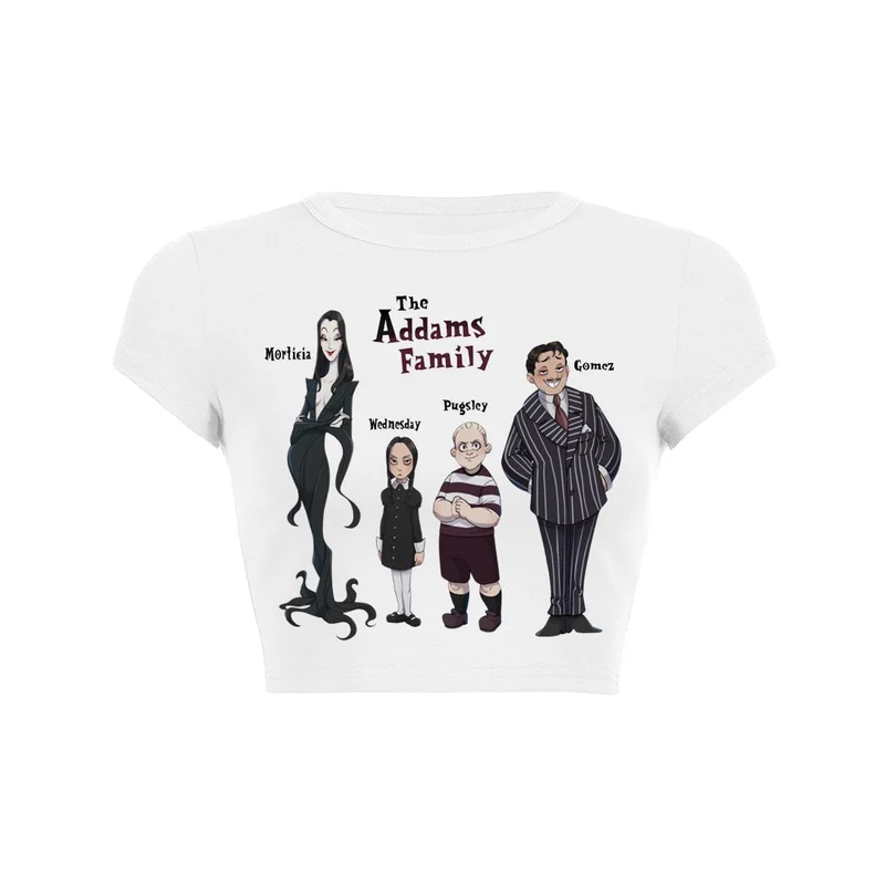 Griezelige clan crop top baby T-shirt