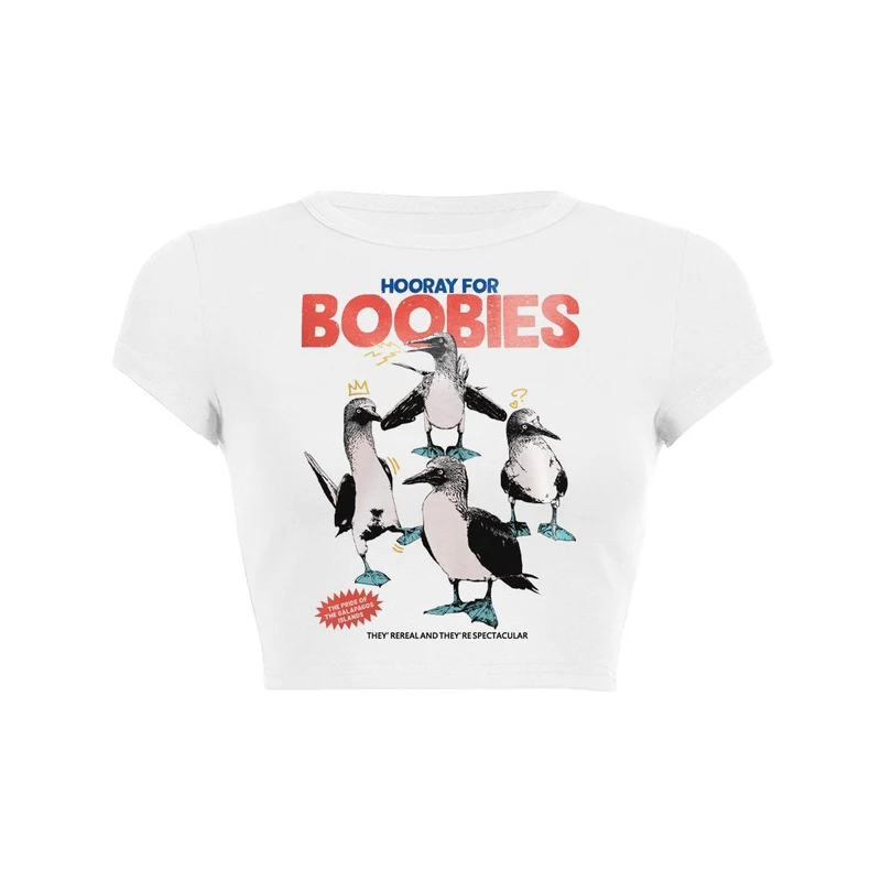 Boobies Celebration Crop Top Baby T-shirt