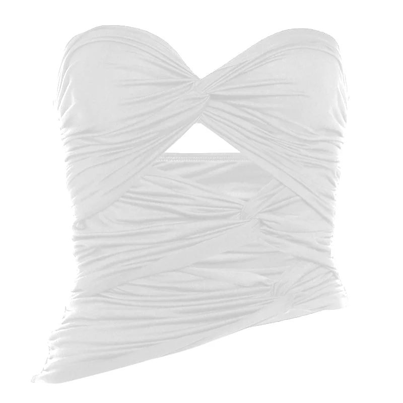 Sweetheart hals holle buis top