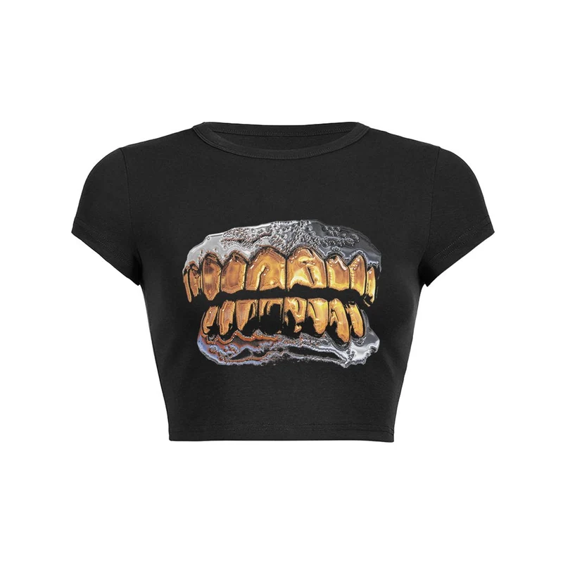 Golden Grin Crop Top Baby T-shirt