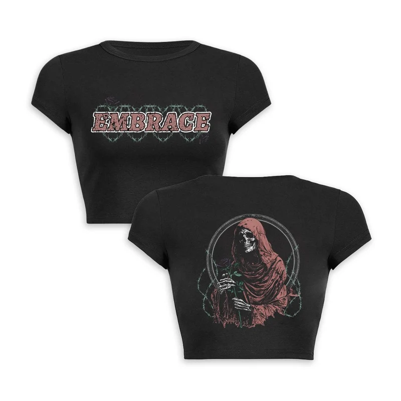 Embrace the Darkness Crop Top Baby T-shirt