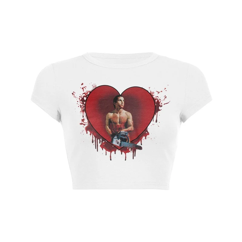 Y2K Heart of Horror Crop Top