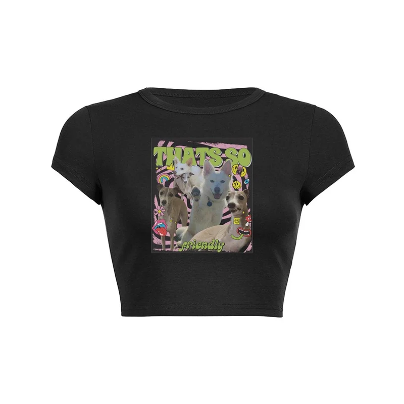 Puppy Positivity Crop Top Baby T-shirt