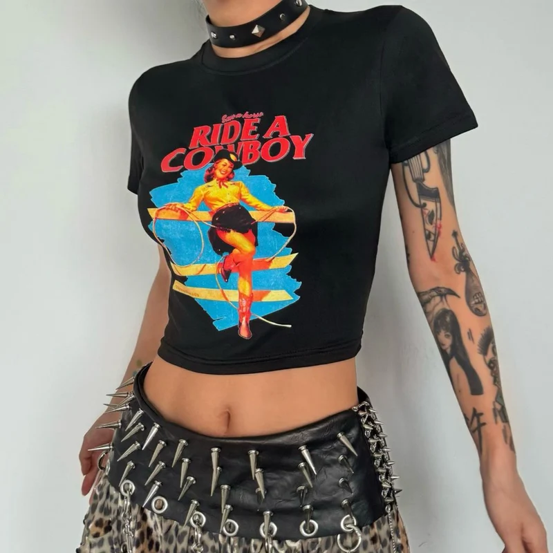 Western Flirt Crop Top Baby T-shirt
