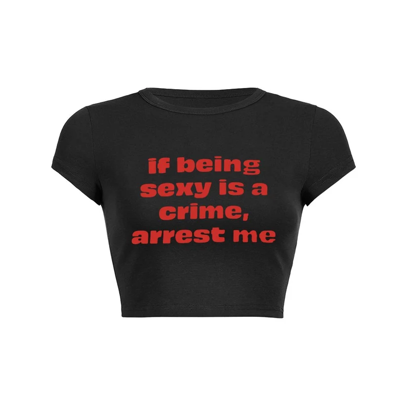 Sexy Offender Crop Top Baby T-shirt