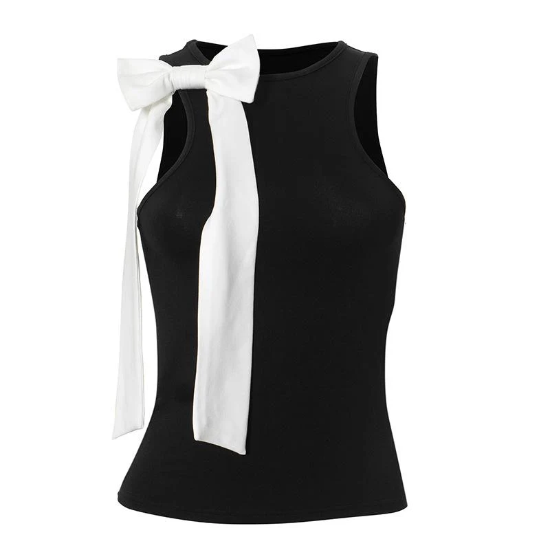 Fairycore tanktop met strikapplicatie