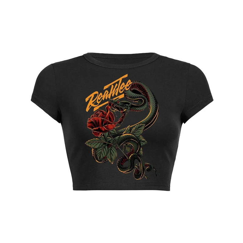 Snake and Rose Real Vice Crop Top Baby T-shirt