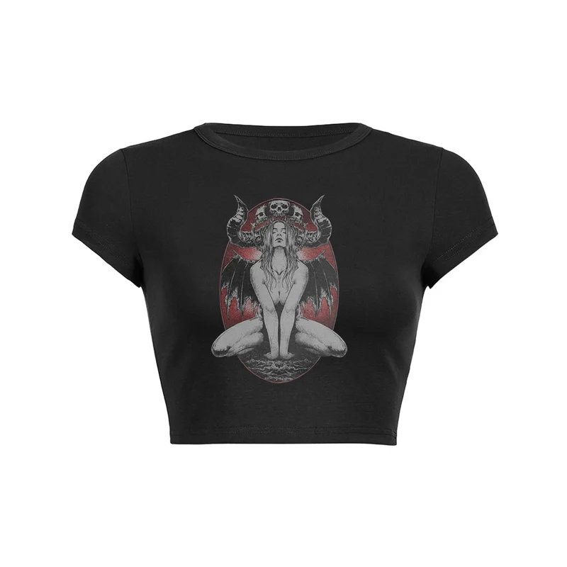 Gotische demonen crop top