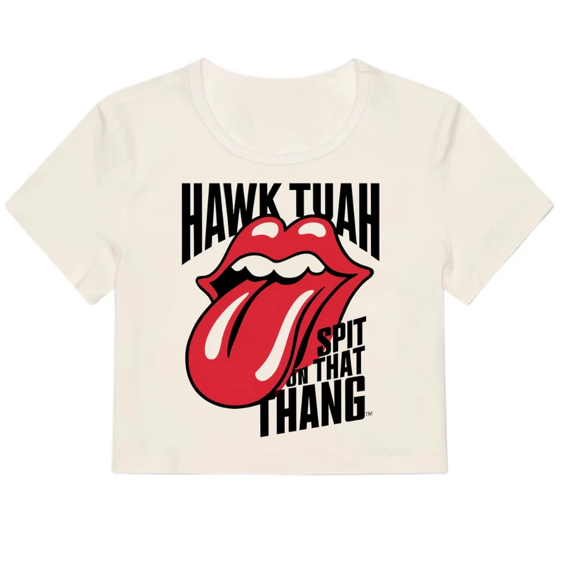 Y2K Hawk Tuah tshirt crop top baby tee