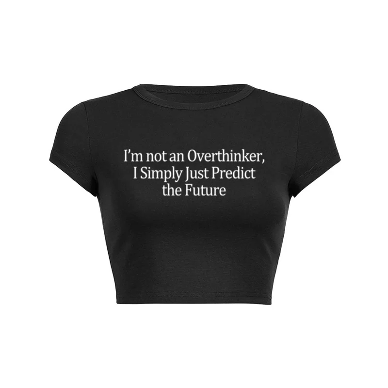 Ik denk niet te veel na Y2K Baby Tee Cherrykitten