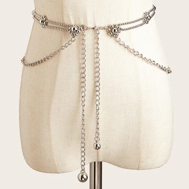 Fairycore bloemen kralen tailleketting