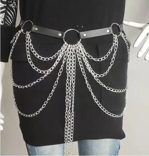 O-ring metalen ketting verstelbare riem harnas