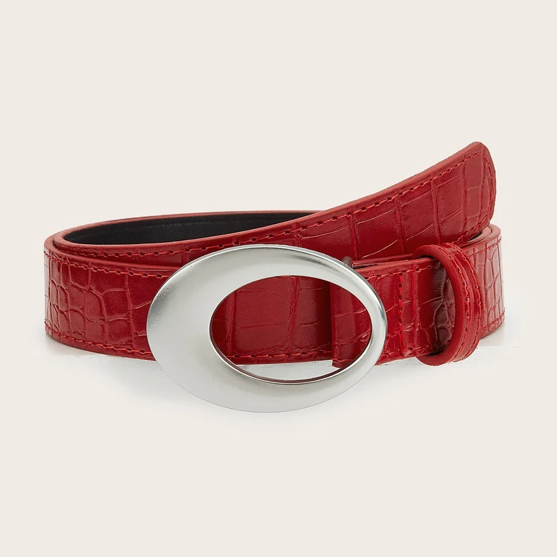 Gotische riem van PU-leer met metalen decoratie