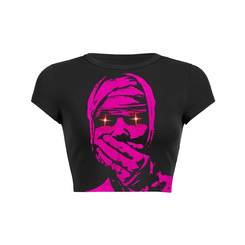 mummie figuur crop top babytee