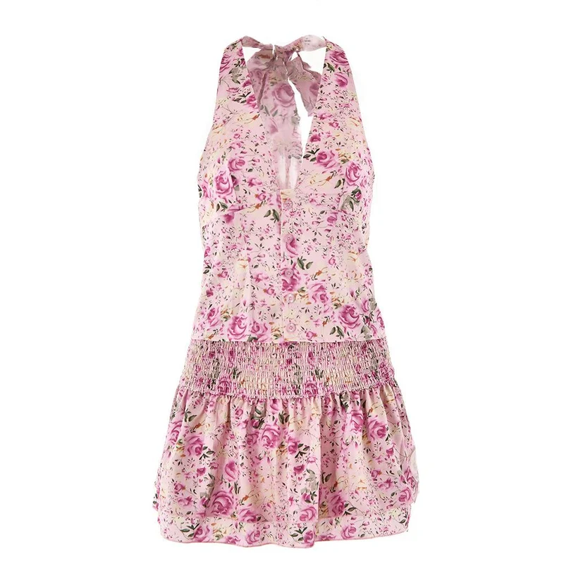 Fairycore minirokje met bloemenprint set