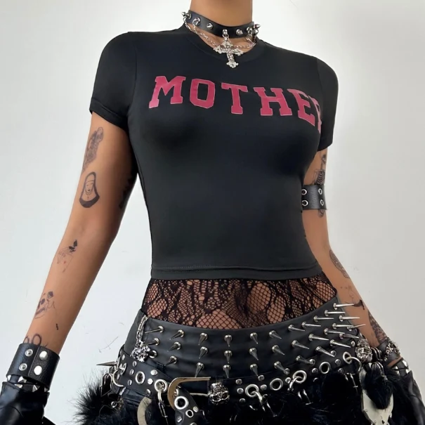 Y2K crop top voor baby's met twee kanten