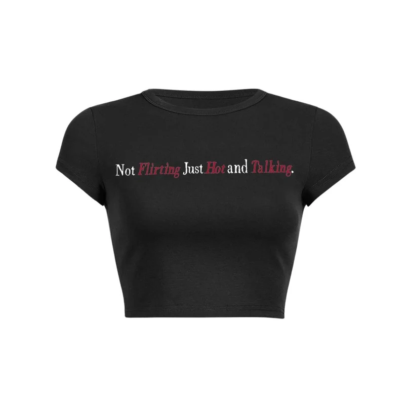 Y2K baby tee crop top