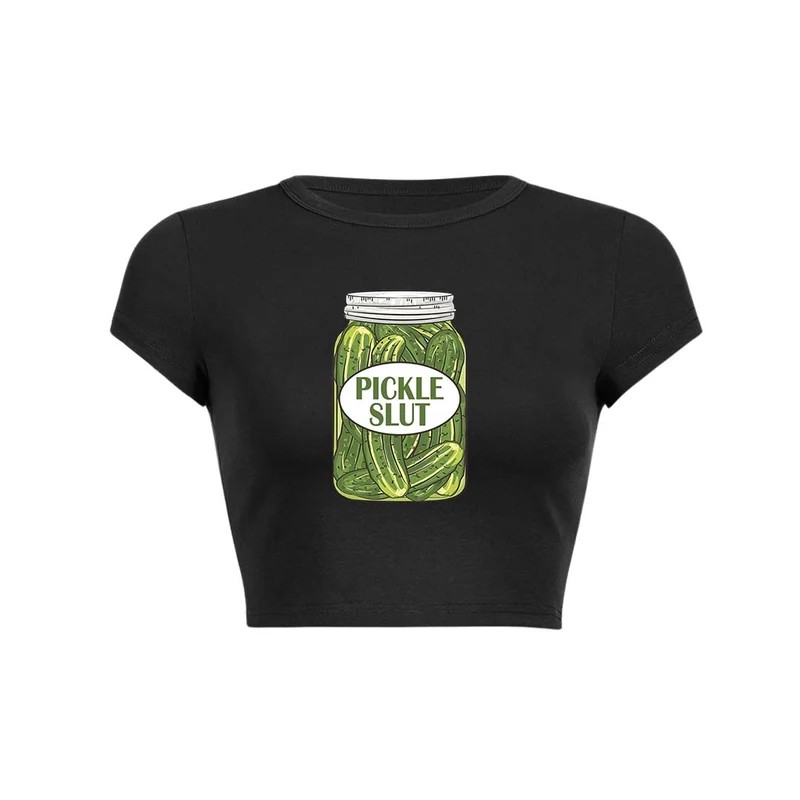 Y2K Pickle Slxt Crop Top
