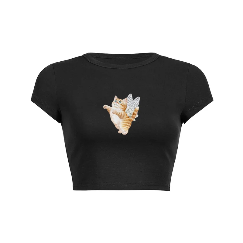 Kat kitten engel baby tee 100